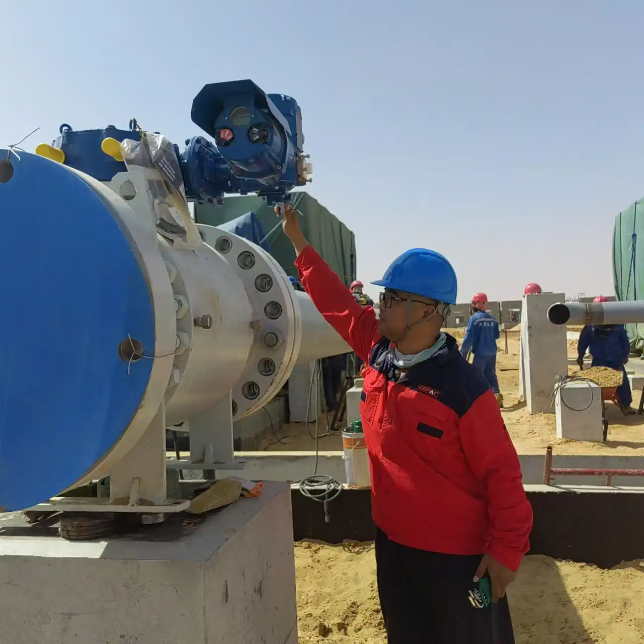 The use of valves at the terminal