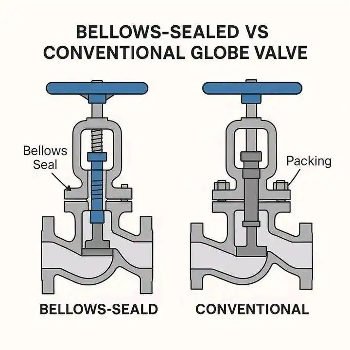 Pneumatic Bellows Control Valve vs Standard Control Valve